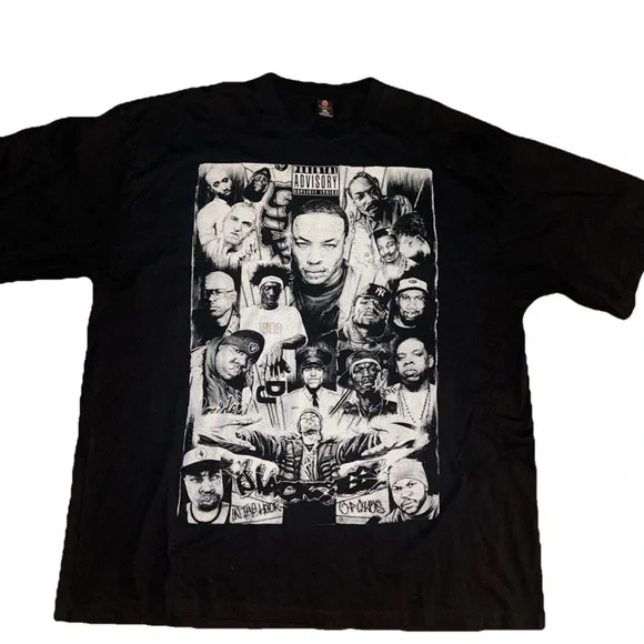 Vintage Hip Hop Rap Legends Tee Tupac, Biggie, Ice Cube, 90s/Y2k 5XL Shirt - Picture 1 of 6